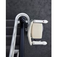 Monte-escalier avec double rail idéal pour les escaliers en colimaçon, tournants - Handicare double-rail 4000_2