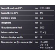 Tdc 622 Dynacut - Tronçonneuse à double tête Mecal - Lame ascendante diamètre 600mm - 3 axes commandés CNC_3