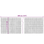 Vidaxl clôture de jardin 300x80 cm roseau 365756_3