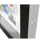 Vitrine murale Edge épaisseur 80 mm - Réf : 501100 - Verre sécurisé et cadre aluminium_3