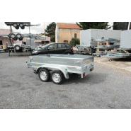 Remorque polyvalente à double essieu non freinée pour usage professionnel et particulier