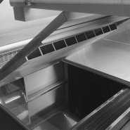 Vitrine réfrigérée SOCB37582A - présentation plats préparés et fromages - éclairage LED - façade vitrée ouvrante_3