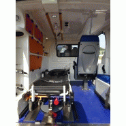 Véhicule médicalisé Opel Vivaro 2013 avec brancard et radars de recul