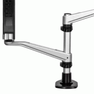 Support de bureau pour 2 écrans avec bras articulés - Multidirectionnel - Empilable - Installation s_3