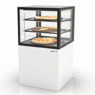 Vitrine chauffante INTEGRA chaleur sèche sur base - 600 mm - 3 niveaux - H1100 mm - IN60/50-110C | Sayl Barcelona - 515 mm, Accès Grab & Go, 1100_3