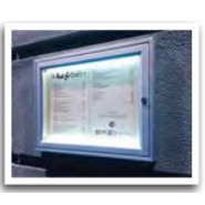 Vitrine extérieure TRADITION - épaisseur 30mm - affichage de 2 à 18 A4 - aluminium anodisé ou peint_3