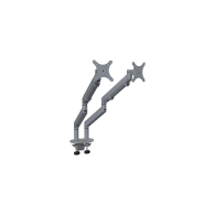 Bras articulé double pour écran - Hauteur ajustable 24 cm - Rotation 360° - Support VESA 75/100 mm_3