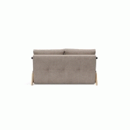 Innovation Living - Canapé design Cubed Wood 02 convertible lit 160x200 cm - Tissu Cordufine Beige_3