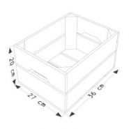 Caisse en bois L2 - Simply à Box - L36 x H20 x P27 cm - bois brut ou 6 coloris de lasure_3