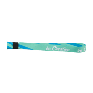 Bracelet festival personnalisable en polyester - verrou de sécurité en plastique - marquage sublimation recto-verso_3
