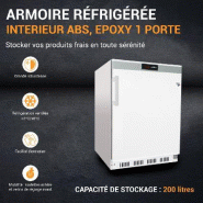 Armoire réfrigérée positive blanche - 200L | L2g - AW-RC200_3