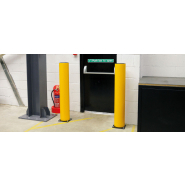 Borne bollard - Absorption des chocs - Diamètre 190 mm - Hauteur personnalisable 835 à 1200 mm - Fourreau rotatif breveté A-Safe_3