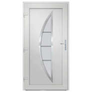 Vidaxl porte d'entrée anthracite 98x190 cm pvc 3187874_3