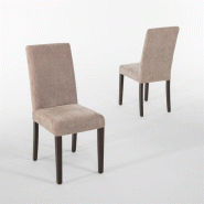 Chaises tissu beige intérieur - Lot de 2 - GK999 | Bolero_3