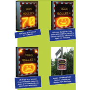 Panneau indicateur de vitesse de véhicule avec radars pédagogiques - Série AFFRAD & AFFRADBC_4