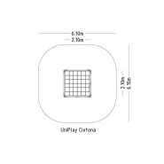 Structure multi-jeux 5 à 12 ans - Uniplay Cixtona 8061732 - Hags, en bois avec fondation à enterrer_3