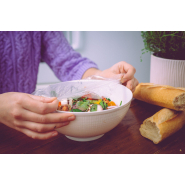 Couvercle alimentaire en film étirable - diamètre 26 cm - sac de 200 pièces, ajustable à la plupart des plats - eazycover - cbs emballages_3