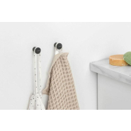 Crochets à serviettes MindSet - Lot de 2 - Mineral Infinite Grey - Aluminium - Brabantia - Supporte jusqu'à 2 kg_3