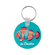 Porte-clés publicitaires rond en mousse PVC - Impression quadri UV Led - Minimum 200 pièces_3