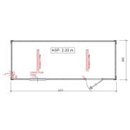 Bungalow  de chantier 15  m², L.6.09m x l.2.42m - 6M STANDARD_3