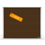 Double Porte de garage sectionnelle anti-effraction RenoMatic - Rainure L, Surface Planar, motorisée avec isolation, RC 2 Safetypack_3