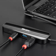 Lindy 43334 hub & concentrateur USB 3.2 Gen 2 (3.1 Gen 2) Type-C 10000 Mbit/s Noir_3