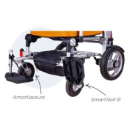 Fauteuil roulant électrique -   dossier réglable et inclinable, accoudoirs réglables en 2s, double palette réglable - Smartchair evo2_3