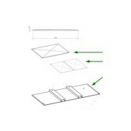 Trémie agricole standard munie de pieds fixes et de réhausse amovible