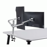 Bras articulé écran double fixe métal SAMY_3