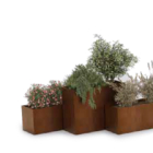 Jardinière Dom en béton pour espaces urbains et centres commerciaux_3