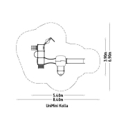 Structure multi-jeux pour enfants 3 à 5 ans - Unimini Kolla - 8047092 - Hags - Poteaux bois et panneaux HPL_3