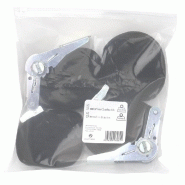 Lot de 2 sangles à cliquet 25mm x 5m - 125kg et 2 sangles à boucle 25mm x 2.5m - 120kg - Polyester_3