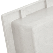 Vidaxl niche de douche blanc mat 41x51x10 cm 151393_3