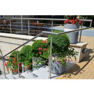 Poubelle publique Genewa Komserwis - 45L - Réf. 003333 - Hauteur 60 cm - 125 kg_3