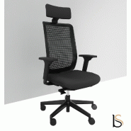 Fauteuil Manager Wi max dossier résille - Sokoa - Gris, Oui, Oui, Sol dur_3