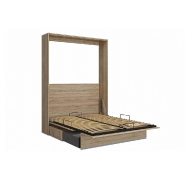 Armoire lit escamotable Genius Sofa - chêne et canapé gris - couchage 140x200 cm avec ouverture assistée_3