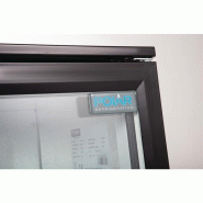 Arrière-bar une porte pivotante Série G noir 128L GL011 Polar_3