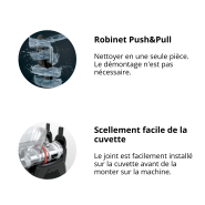 Machine à granita et cocktails - 3x12L - 1100W - GBG SPIN3 - Haute performance et technologie avancée_3