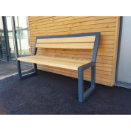 Banc MIAMI STEEL - Design urbain en acier avec finition polyester - Personnalisable_4