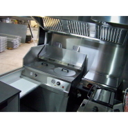 Remorque street food en panneau polyfont avec rangement compact - BASE 450_3