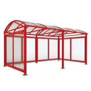 Abri vélos et motos voûte Large - Dimensions 2520x2640x2830 mm - Structure en acier galvanisé - Toiture en polycarbonate alvéolaire traité anti-UV_3