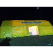 Abris médicaux mobiles - Fly Pix - Tente PMA gonflable 5 x 10 m - 50 m² - Fabrication française_3