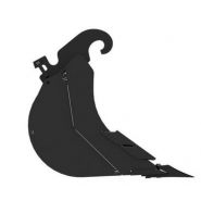 Godet d'excavation-mini-pelle - caterpillar finance france - 400 mm (16 in) - poids 59 kg_3