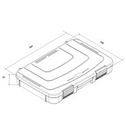 Boîtes à compartiments amovibles - BC 194 en polypropylène (PP) - solides et réutilisables_3