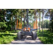 Remorque forestière solide et fiable avec capacité de 17 tonnes