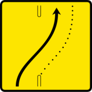 Panneau voirie temporaire KD8 ex4 - Signalisation de changement de chaussée à droite_3