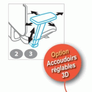 Siège de bureau Wi max avec renfort lombaires - Sokoa - Rouge, Non, Non, Sol dur_3