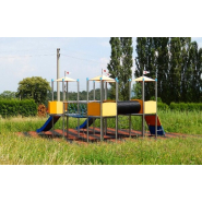 Jeu multi tours en acier inoxydable - Aire de jeux conforme EN1176 - Référence BT11030_3