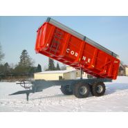 Benne à 2 ou 3 essieux avec options comme bâche ou porte hydraulique