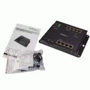 Switch Industriel POE+ Gigabit Ethernet 8 ports - 2 connexions MSA SFP - 30W - Switch Gbe Haute Puis_3